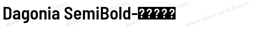 Dagonia SemiBold字体转换